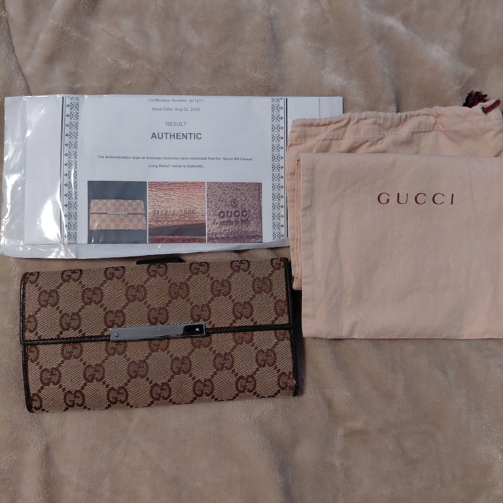 Gucci GG Supreme Continental Wallet W/O DUST BAG!!